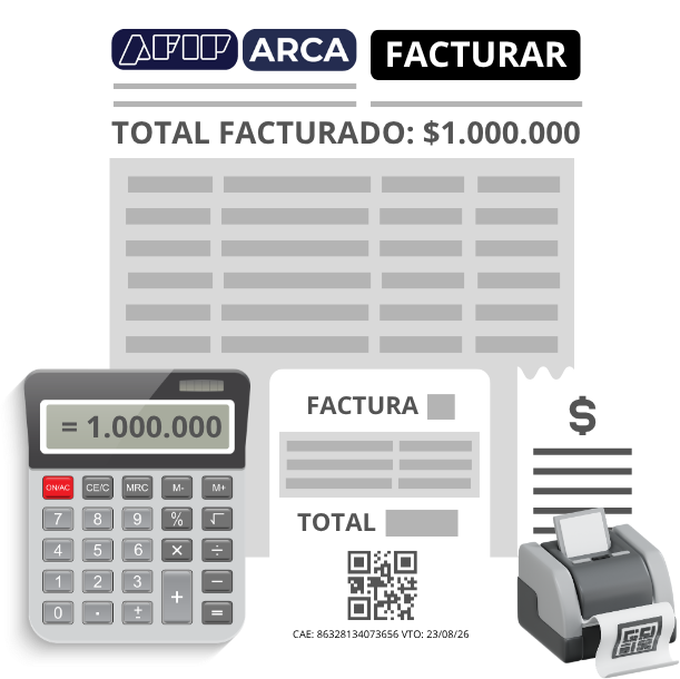 Facturas y laptop